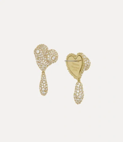 Vivienne Westwood Mimosa Pave Earrings Gold Cubic Zirconia Women