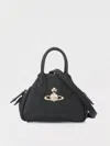 Vivienne Westwood Structured Mini Handbag With Signature Emblem In Black