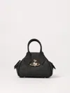 Vivienne Westwood Yasmine Mini Faux Leather Top Handle Bag In Schwarz