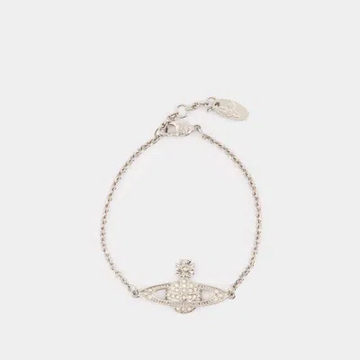 Vivienne Westwood Mini Bas Relief Bracelet In Grey