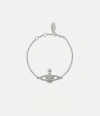 Vivienne Westwood Mayfair Bas Relief Bracelet Silver Preciosa Crystals Women In Silver