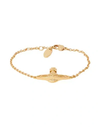 Vivienne Westwood Mini Bas Relief Chain Bracelet Woman Bracelet Gold Size - Brass