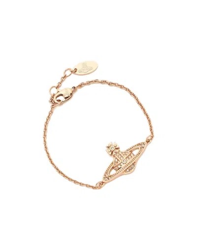 Vivienne Westwood Mini Bas Relief Chain Bracelet In Yellow