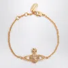 Vivienne Westwood Mini Bas Relief Chain Gold Bracelet