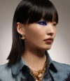 Vivienne Westwood Mini Bas Relief Drop Earrings Gold Topaz Women In Gold