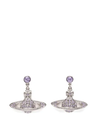 Vivienne Westwood Mini Bas Relief Drop Earrings In Metallic