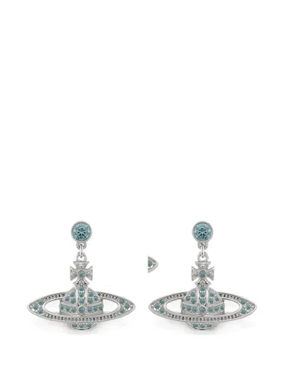 Vivienne Westwood Mini Bas Relief Drop Earrings In Metallic
