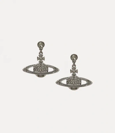 Vivienne Westwood Mini Bas Relief Drop Earrings In Metallic