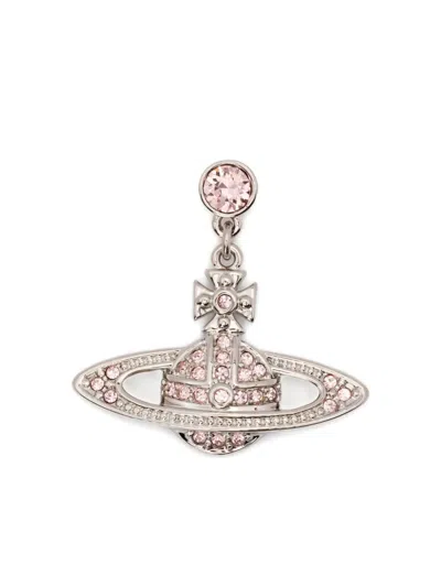 Vivienne Westwood Mini Bas Relief Drop Earrings In Metallic