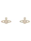 Vivienne Westwood "mini Bas Relief" Earrings In Pink