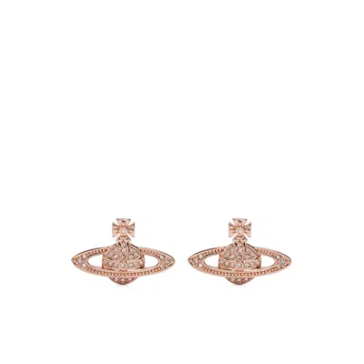 Vivienne Westwood Mini Bas Relief Earrings In Pink