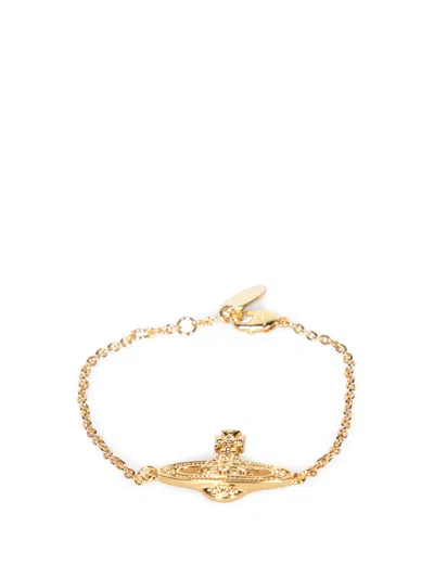 Vivienne Westwood Mini Bas Relief Gold Bracelet