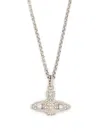 Vivienne Westwood Mini Bas Relief Pendant Necklace In Silver