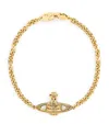 Vivienne Westwood Mini Bas Relief Orb Bracelet In Gold