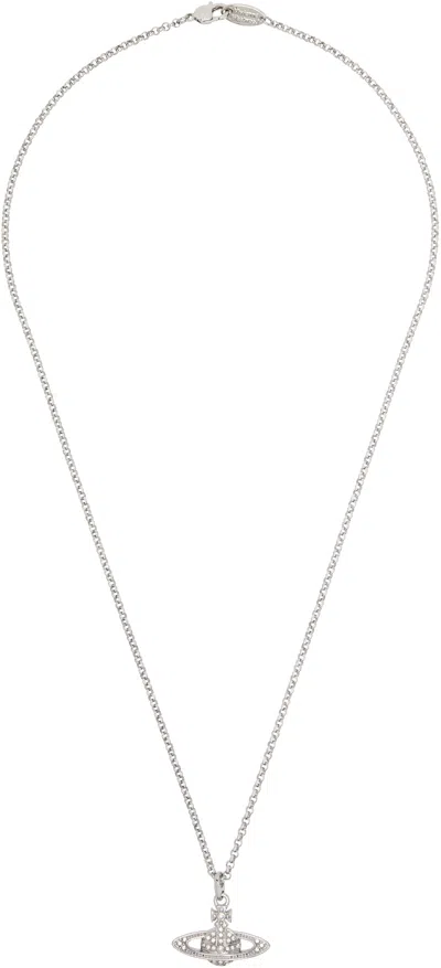 Vivienne Westwood Mini Bas Relief Pendant Necklace In Metallic