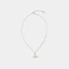Vivienne Westwood Mini Bas Relief Pendant Necklace In Grey