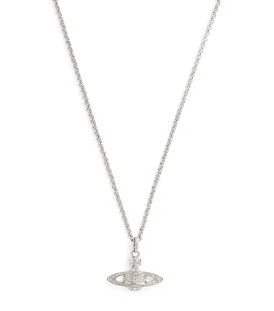 Vivienne Westwood Mini Bas Relief Pendant Necklace In Metallic