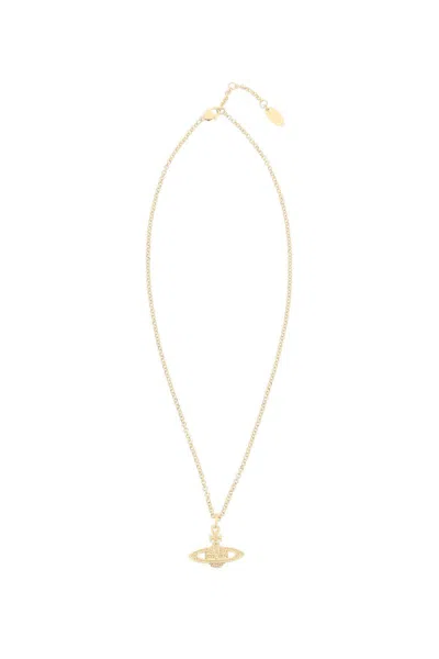 Vivienne Westwood "mini Bas Relief Pendant Necklace" In Gold