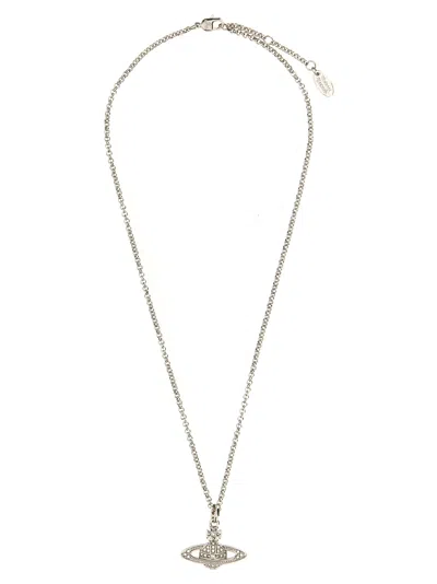 Vivienne Westwood Mini Bas Relief Pendant Necklace In Metallic