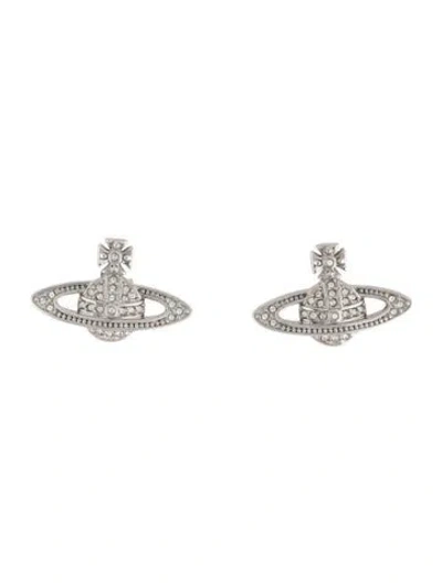 Pre-owned Vivienne Westwood Mini Bas Relief Stud Earrings In Multicolor