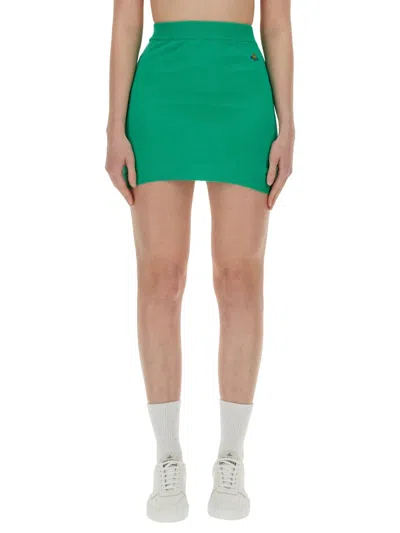 Vivienne Westwood Mini Bea Skirt In Green