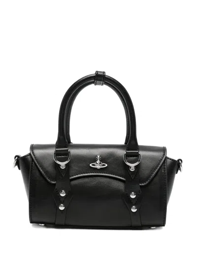 Vivienne Westwood Mini Bettina Cross Body Bag In Black