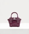 Vivienne Westwood Mini Betty Handbag Leather Purple In Purple