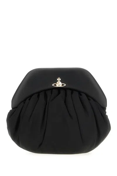 Vivienne Westwood Mini Brooke Clutch In Black