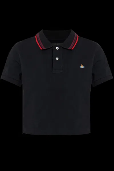 Vivienne Westwood Mini Classic Polo For The Modern Trendsetter In Black