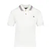 Vivienne Westwood Ribbed Collar Short Sleeves Top In White