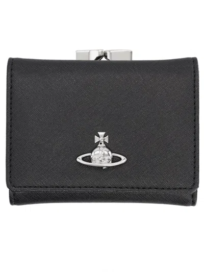 Vivienne Westwood Mini Classic Wallet In Black