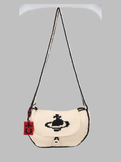 Vivienne Westwood Mini Cotton Shoulder Bag In Multi