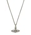 Vivienne Westwood Mini Embellished Bas Relief Necklace In Black