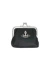 Vivienne Westwood Mini Frame Change Wallet In Black