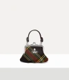 Vivienne Westwood Mini Granny Frame Purse Saffiano Printed Chelsea-tartan One Size Women In Multi