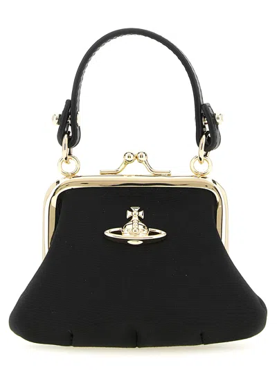 Vivienne Westwood Mini Granny Handbag In Black