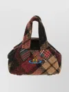Vivienne Westwood Mini Handbag With Check Pattern And Chain Strap In Multi