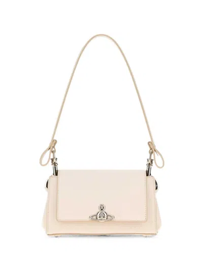 Vivienne Westwood Mini Hazel Orb Shoulder Bag In Neutral