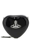 Vivienne Westwood Mini Heart Crossbody Bag In Black