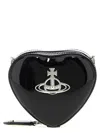 Vivienne Westwood Mini Heart Crossbody Bag In Black