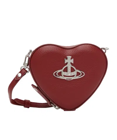 Vivienne Westwood Red Mini Heart Crossbody Bag In H407 Red