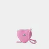 Vivienne Westwood Mini Heart Crossbody - Leather - Pink In Pink