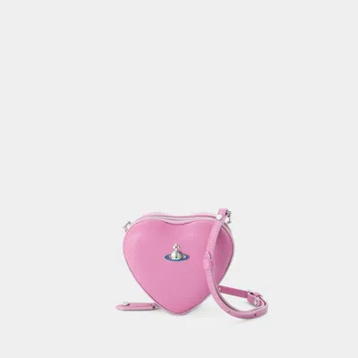 Vivienne Westwood Mini Heart Crossbody - Leather - Pink