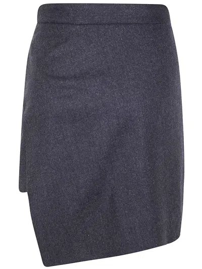 Vivienne Westwood Mini "infinity" Skirt In Blue