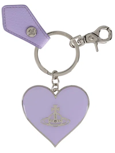 Vivienne Westwood Mini Key Holder For Women - Ss26 Collection In Purple