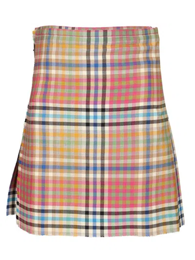 Vivienne Westwood Mini Kilt Skirt In Multi