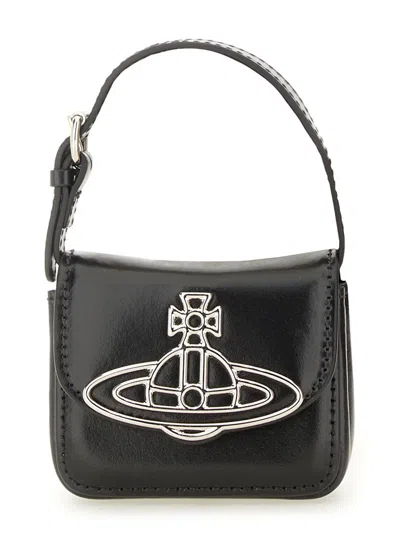 Vivienne Westwood "mini Linda" Bag In Black