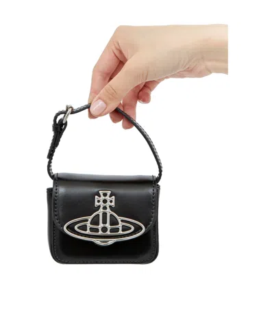 Vivienne Westwood Mini Linda Handbag In Black