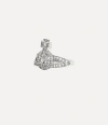 Vivienne Westwood Mini Orb Ring Silver Unisex In Silver