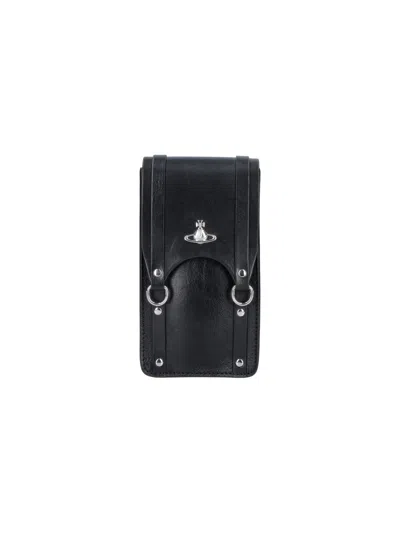 Vivienne Westwood Max Mini Crossbody Bag In Black